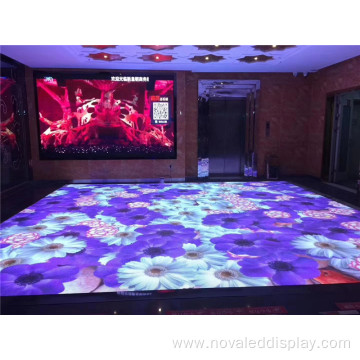 Pantalla LED de pista de baile interactiva para interiores P3.91